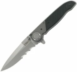 CRKT M40 Deadbolt Lock Veff CRM4015, 3.999" 1.4116 Combo Edge, Bolster - 6063 Al | Onlay - Glass Reinforced Nylon Handle