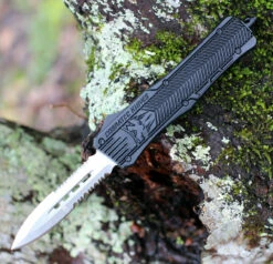 CobraTec Knives Medium CTK-1 - Blk Alum (3.0" D2 Steel) MBCTK-1MDAG2SS