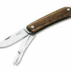 Boker Plus Mini Tech Tool 3 Keychain Multi-Tool Knife BOP01BO878, 12C27 Stainless Steel, Zebrawood Handles