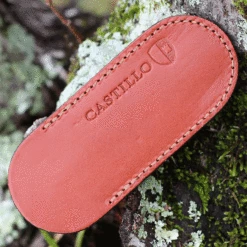 Castillo Knives Torre Lockback Folding, C3JGM, 3" Sandvik 14C28N Blade, Juniper Green Micarta Handles -Knifeworks Sales Shop Navaja sheath 56944.1636042558