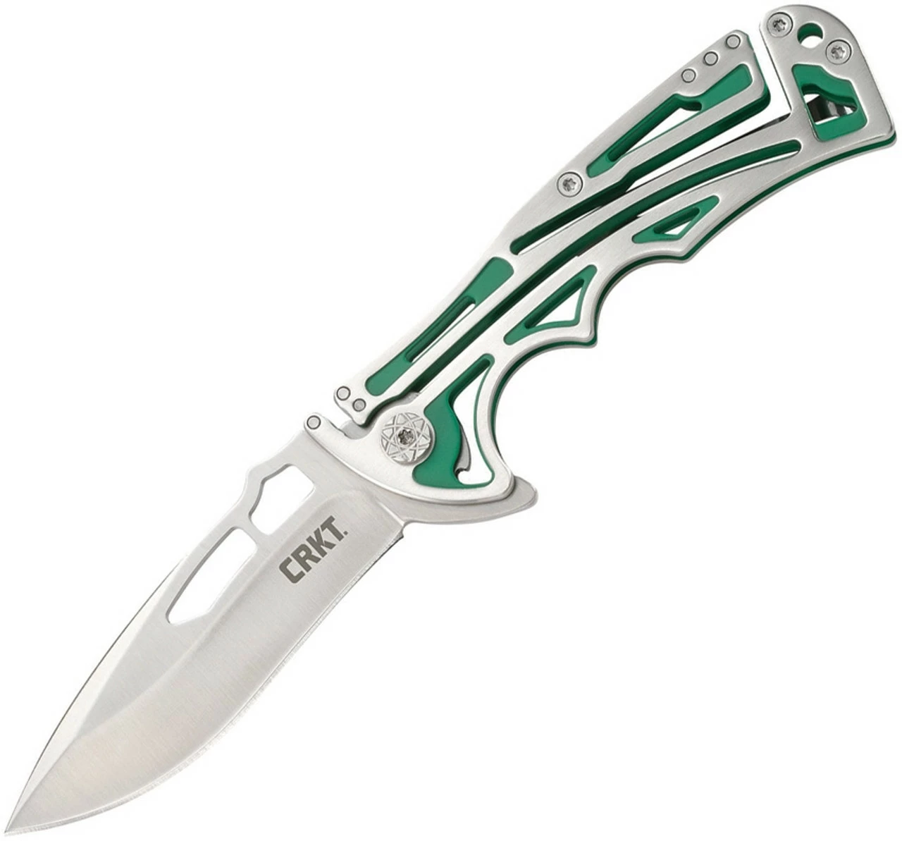 CRKT 5241 Nirk Tighe Green, 3.17" 8Cr14MoV Satin Plain Blade, 420J2 Handle 1 CRKT 5241 Nirk Tighe Green, 3.17" 8Cr14MoV Satin Plain Blade, 420J2 Handle