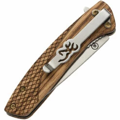 Browning Pursuit Linerlock, BR0007, 2.5" 7Cr17MoV Stainless Drop Point Blade, Wood Handle 3 Browning Pursuit Linerlock, BR0007, 2.5" 7Cr17MoV Stainless Drop Point Blade, Wood Handle -Knifeworks Sales Shop Product 0007 89187.1573059239