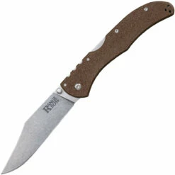 Cold Steel Range Boss CS-20KR9, 4" 4034SS Steel Plain Blade, Flat Dark Earth GRN Handle