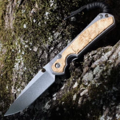 Chris Reeve Small Sebenza 31 Box Elder Burl Inlay (2.99" S45VN SW Drop Point) -S31-1108 (DOB-10/31/22)