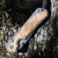 Chris Reeve Small Sebenza 31 Box Elder Burl Inlay (2.99" S45VN SW Drop Point) -S31-1108 (DOB-10/31/22) -Knifeworks Sales Shop S31 1108.3 58495.1624993357