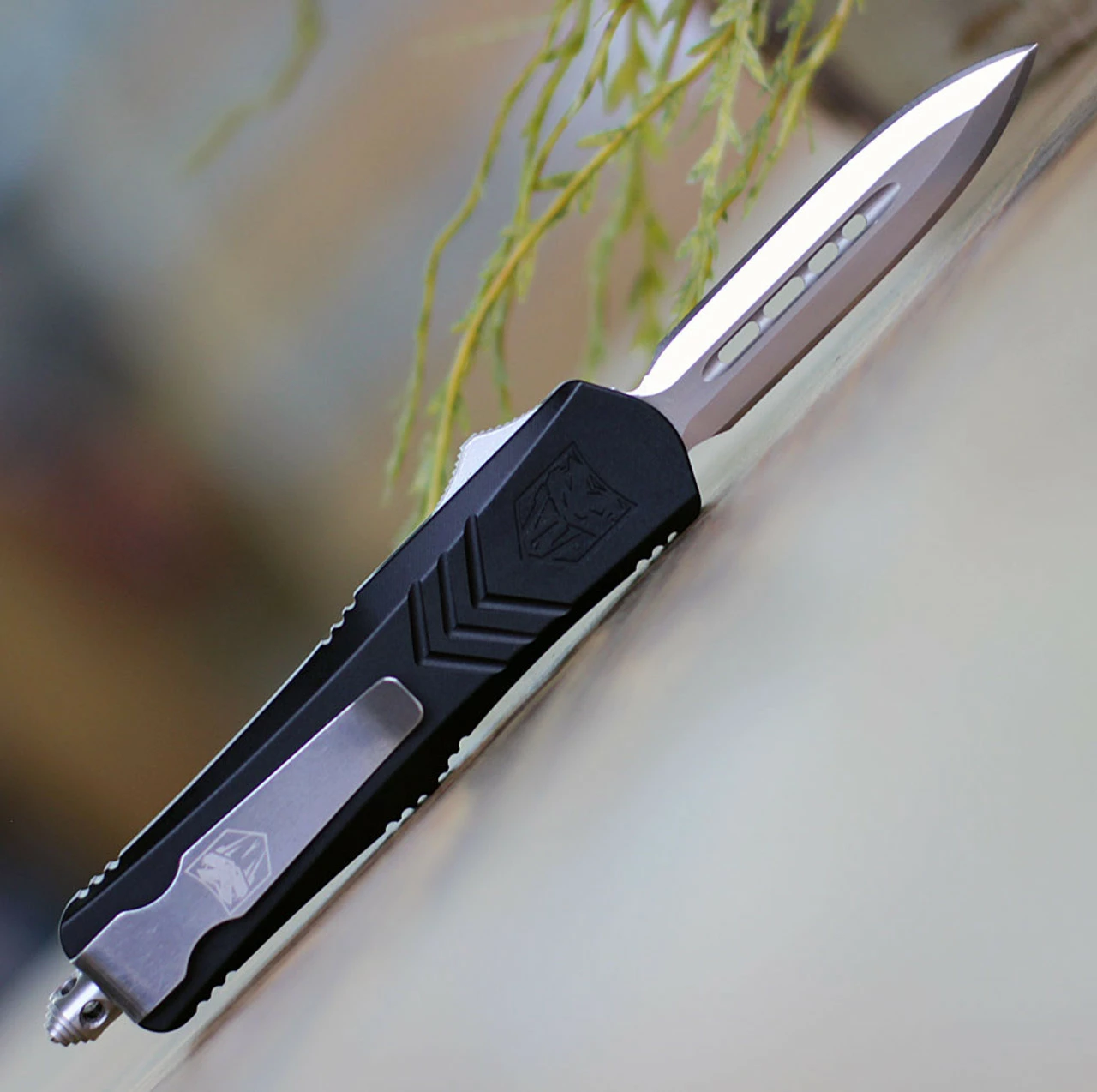 CobraTec Black FS-X OTF Knife - Blk Alum (2.75" D2) SBLKFS-XSDAGNS 2 CobraTec Black FS-X OTF Knife - Blk Alum (2.75" D2) SBLKFS-XSDAGNS - Image 2