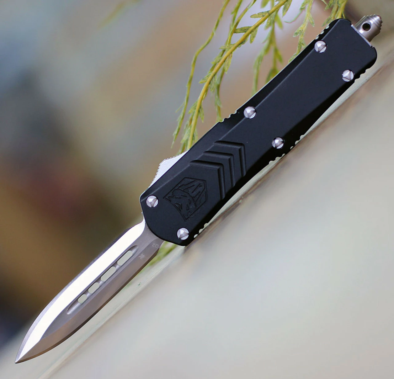 CobraTec Black FS-X OTF Knife - Blk Alum (2.75" D2) SBLKFS-XSDAGNS 1 CobraTec Black FS-X OTF Knife - Blk Alum (2.75" D2) SBLKFS-XSDAGNS