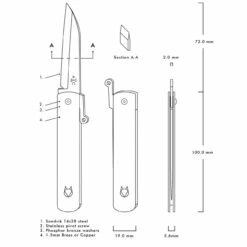 Andersson & Copra Urban Husky - Brass (2.8" Sandvik 14C28N) ACUHB 8 Andersson & Copra Urban Husky - Brass (2.8" Sandvik 14C28N) ACUHB -Knifeworks Sales Shop Urban Husky Specs 62545.1644009137.1280.1280 83492.1644009638