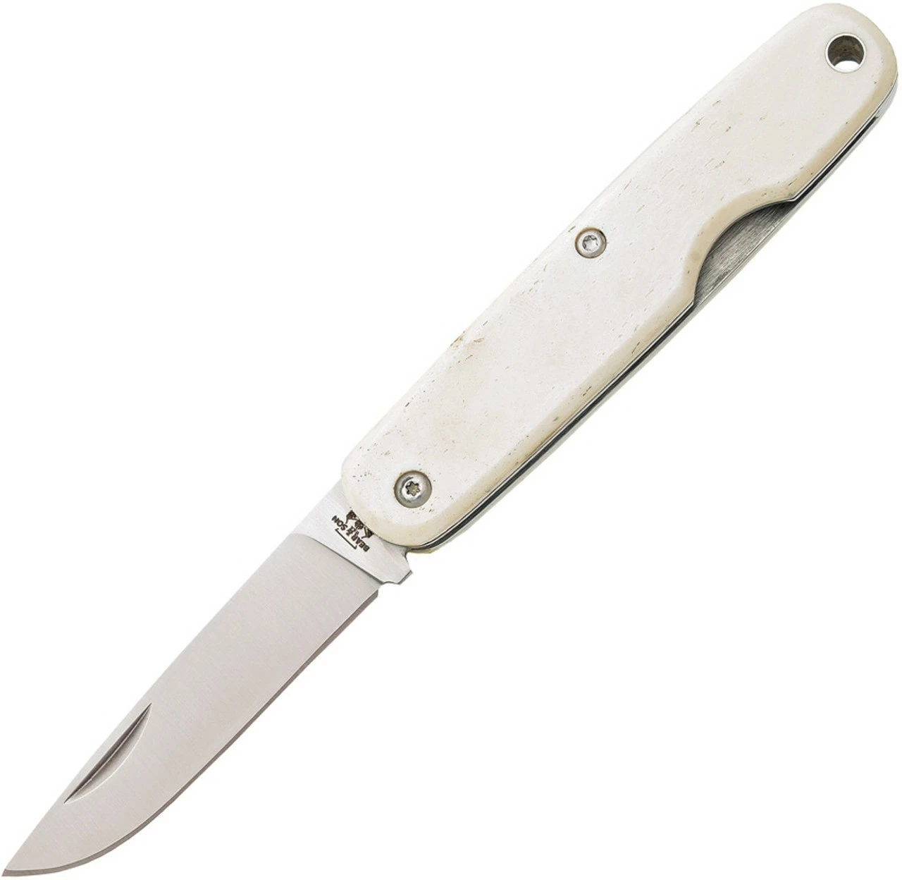 Bear & Son Slip Joint Executive Pen Knife WSB79, 2 1/4" High Carbon Steel, White Smooth Bone Handle 1 Bear & Son Slip Joint Executive Pen Knife WSB79, 2 1/4" High Carbon Steel, White Smooth Bone Handle