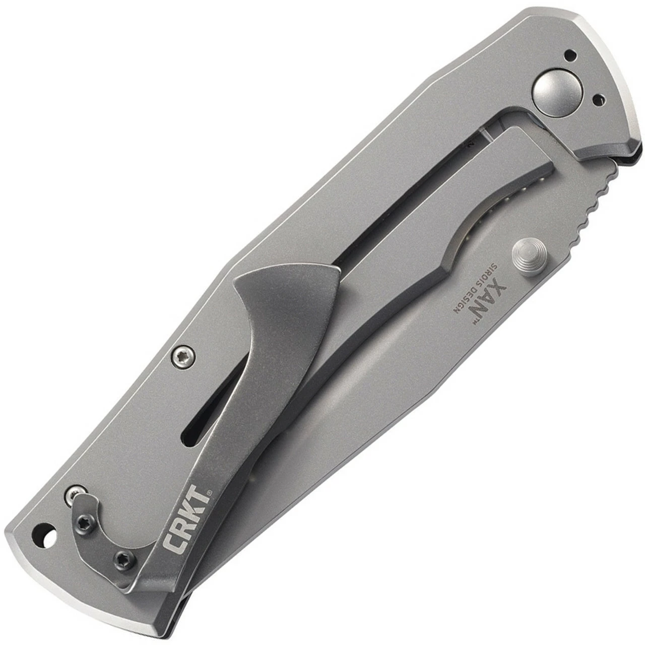 CRKT Xan Framelock CR2085, 3.666" 1.4116 Plain Blade, Carbon Fiber Black G10 Handle Base W/ Bead Blast Finish On The Back 2 CRKT Xan Framelock CR2085, 3.666" 1.4116 Plain Blade, Carbon Fiber Black G10 Handle Base W/ Bead Blast Finish On The Back - Image 2