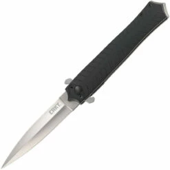 CRKT Xolotl Linerlock CR2265, 3.643" 1.4116 Plain Blade, Black G10 Handle