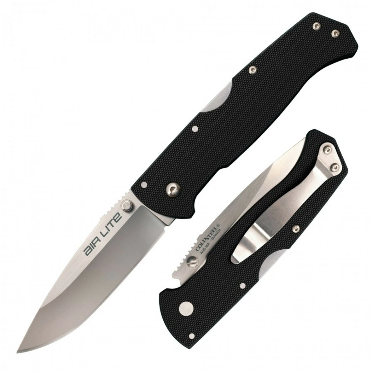 Cold Steel Air Lite Drop Point CS26WD, 3 1/2" AUS10A Plain Blade, Black G-10 Handle 1 Cold Steel Air Lite Drop Point CS26WD, 3 1/2" AUS10A Plain Blade, Black G-10 Handle