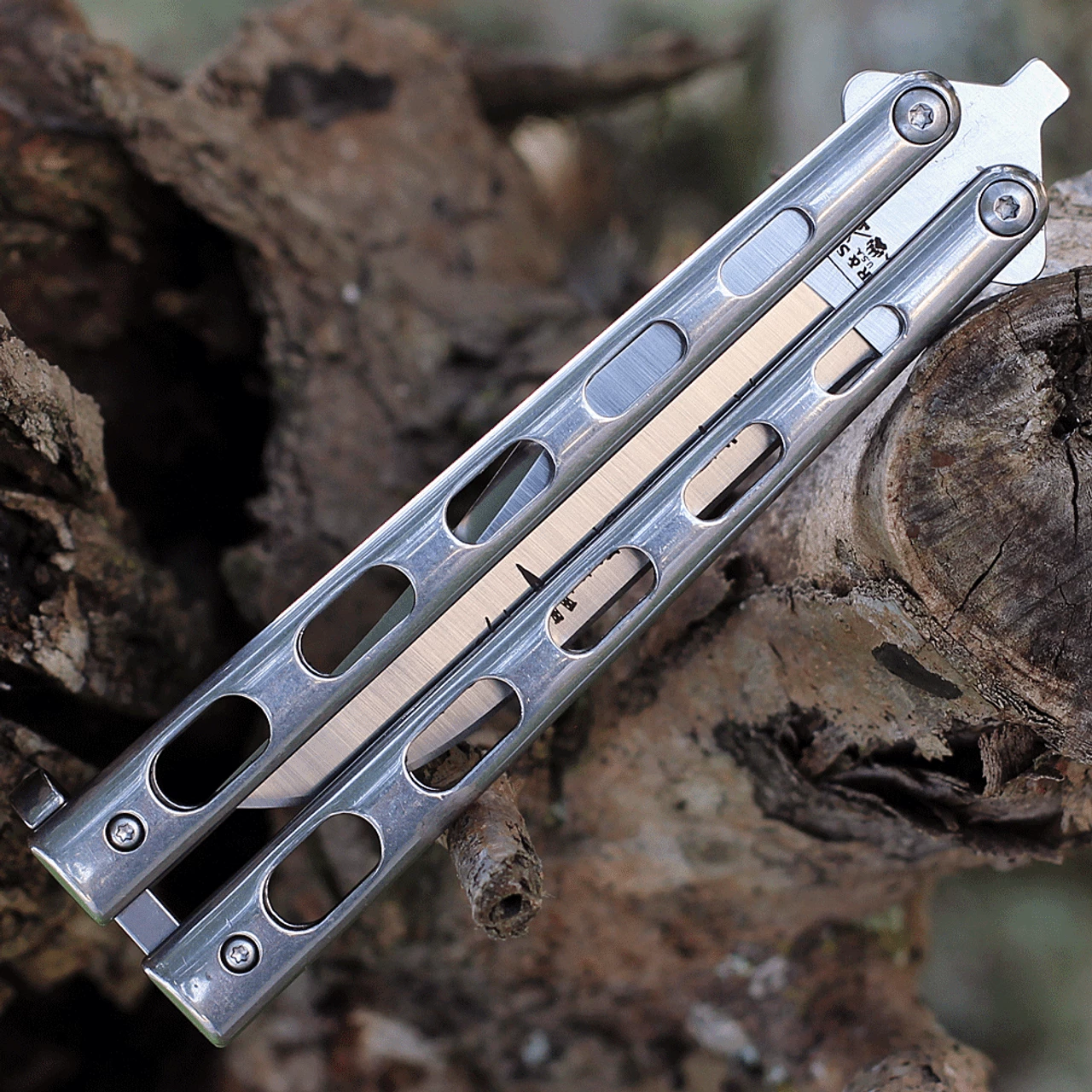 Bear & Son 30th Anniversary Butterfly 14 - SS Vein (4.1" S35VN) ANNSS14S35 3 Bear & Son 30th Anniversary Butterfly 14 - SS Vein (4.1" S35VN) ANNSS14S35 - Image 3