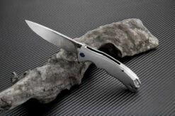 Artisan Tradition ATZ1702GST, 3.94" S35VN Plain Blade, Satin TC4 Titanium Handle -Knifeworks Sales Shop atz1702gst 1 42473.1566586004