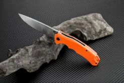Artisan Tradition ATZ1702POE, 3.94" D2 Plain Blade, Orange G-10 Handle -Knifeworks Sales Shop atz1702poe 1 02534.1566586021