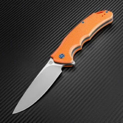 Artisan Tradition ATZ1702POE, 3.94" D2 Plain Blade, Orange G-10 Handle -Knifeworks Sales Shop atz1702poe 14091.1566586023
