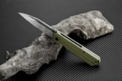 Artisan Littoral ATZ1703PGN , 3.54 In. D2 Plain Blade, Green G10 Handle -Knifeworks Sales Shop atz1703pgn 1 63204.1566586045