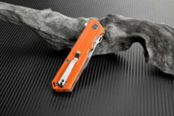 Artisan Littoral ATZ1703POE , 3.54 In. D2 Plain Blade, Orange G10 Handle -Knifeworks Sales Shop atz1703poe 2 46249.1566586054