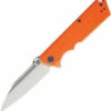 Artisan Littoral ATZ1703POE , 3.54 In. D2 Plain Blade, Orange G10 Handle