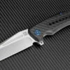 Artisan Jungle ATZ1705PCF, 3.94" S35VN Plain Blade, Carbon Fiber Handle