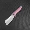 Artisan Osprey ATZ1803GREM, 3.74" M390 Plain Blade, Rose TC4 Titanium Handle