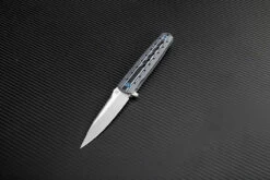 Artisan ATZ1807GBWS Virginia, 3.94" S35VN Plain Blade, Black/White G-10 Handle