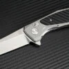 Artisan Falcon ATZ1809PGBK, 3.94" D2 Plain Blade, Gray/Black Aluminum/G-10 Handle