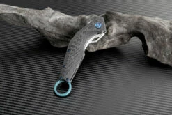 Artisan Cobra ATZ1811GGNM, 3.15" M390 Plain Blade, Green Carbon Fiber Handle -Knifeworks Sales Shop atz1811ggn 2 45759.1566586080