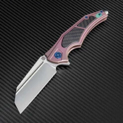 Artisan Apache ATZ1813GREM, 3.82" M390 Plain Blade, Rose Titanium/Carbon Fiber Handle 7 Artisan Apache ATZ1813GREM, 3.82" M390 Plain Blade, Rose Titanium/Carbon Fiber Handle -Knifeworks Sales Shop atz1813grem 50294.1566586060