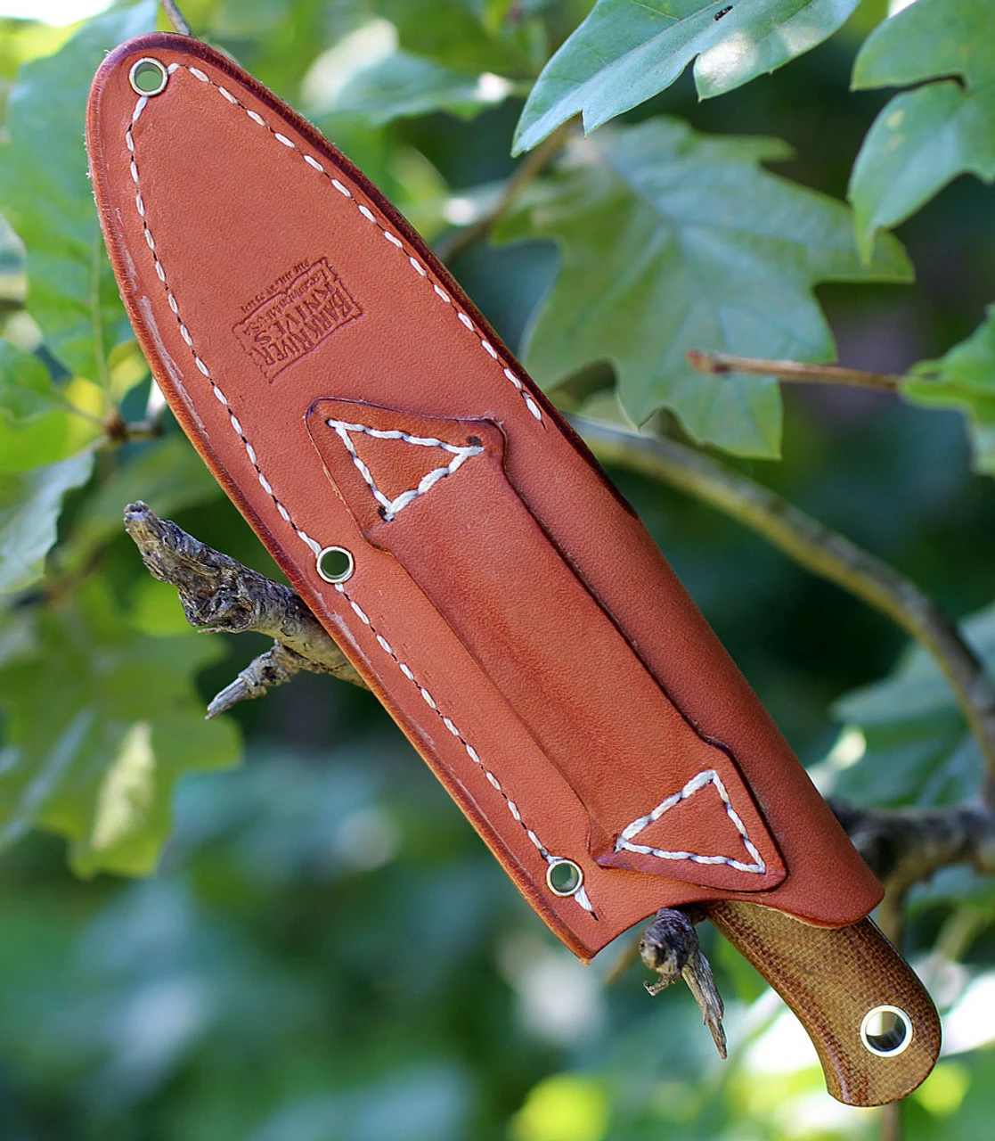 Bark River 023MNC Ultra-Lite Bushcrafter, 3.25" CPM 3V Plain Blade, Natural Canvas Micarta Handle 4 Bark River 023MNC Ultra-Lite Bushcrafter, 3.25" CPM 3V Plain Blade, Natural Canvas Micarta Handle - Image 4