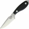 Bark River 07071MBC Harpoon Necker, 3.1" CPM-20CV Plain Blade, Black Canvas Micarta Handle