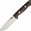 Bark River 07112MGC Bravo I, 4.25" A-2 Plain Blade, Green Canvas Micarta Handle
