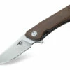 Bestech BTKG10C2 Thron, 3.0" Sandvick 12C27 Stonewash Plain Blade, Beige G-10 Handle