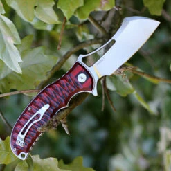 Bestech G12B Hornet, 3.5" D2 Plain Blade, Black/Red G-10 Handle -Knifeworks Sales Shop bg12b.2 73124.1566585982