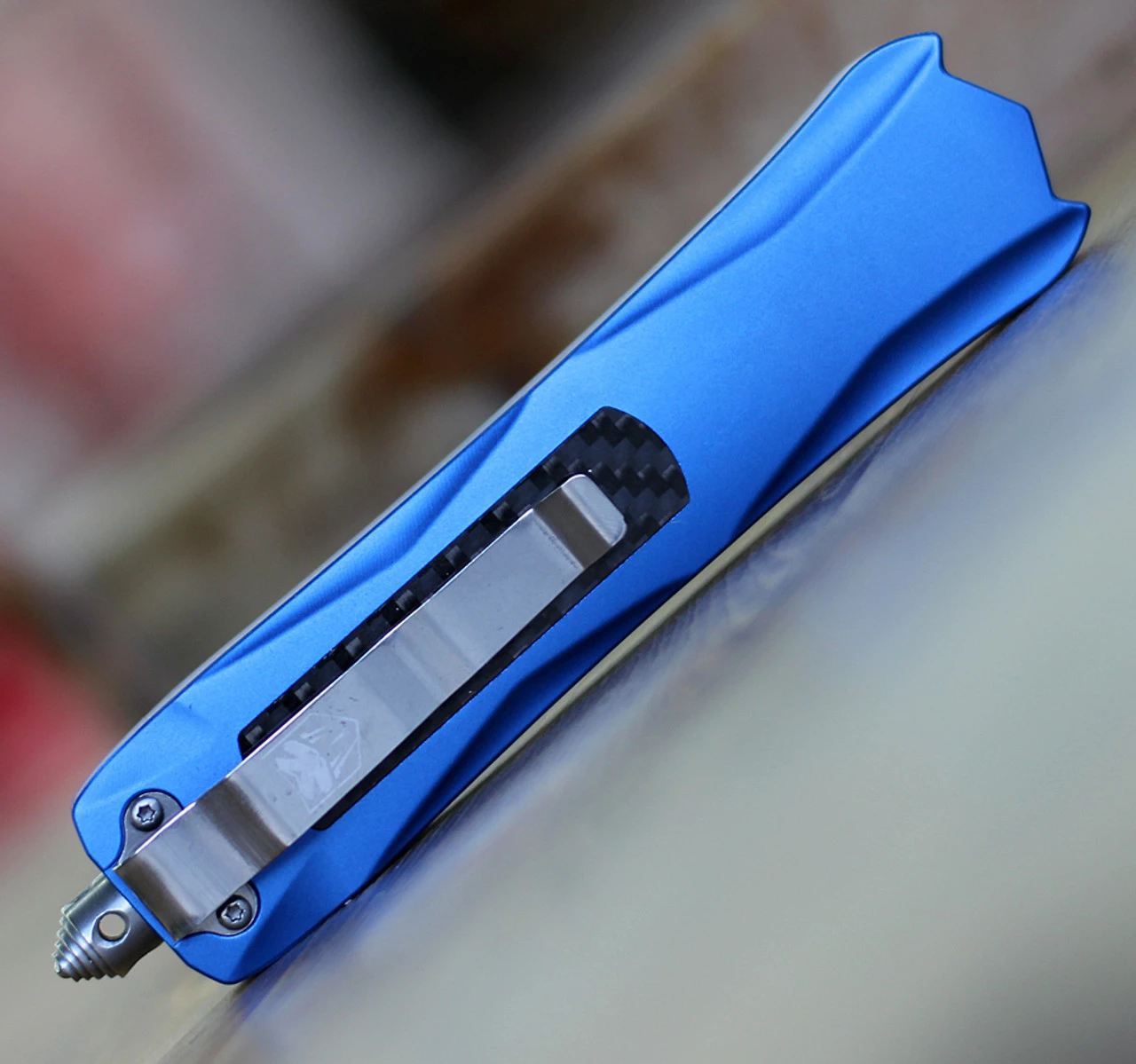 CobraTec Knives King Cobra - Blue Aluminum (4" D2 Steel ) BLUKCDS 3 CobraTec Knives King Cobra - Blue Aluminum (4" D2 Steel ) BLUKCDS - Image 3