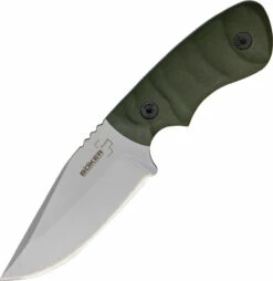 Boker Plus 02BO060 Ridgeback, 3.4" 440C PLAIN Blade, OD Green G-10 Handle