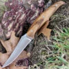 Browning Zebra Wood Fixed Blade, 4" Stainless Plain Blade, Zebra Wood Handle