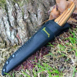 Browning Zebra Wood Fixed Blade, 4" Stainless Plain Blade, Zebra Wood Handle -Knifeworks Sales Shop br0179 1 25250.1566585966