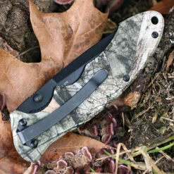 Browning Mossy Oak Linerlock, 3.5" Stainless Plain Blade, Aluminum Handle -Knifeworks Sales Shop br276.2 59259.1566585979