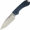 Bradford Guardian3 EDC, 3.5" N690 Plain Blade, Black/Blue G-10 Handle
