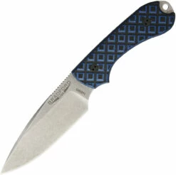 Bradford Guardian3 EDC, 3.5" N690 Plain Blade, Black/Blue G-10 Handle