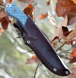 Bradford Guardian4, 4.625" N690 Plain Blade, Blue/Black G-10 Handle -Knifeworks Sales Shop brad4fe013.2 32554.1566585953