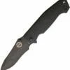 Burnside Cabrillo, 4" Black AUS-8 Plain Blade, Black G-10 Handle