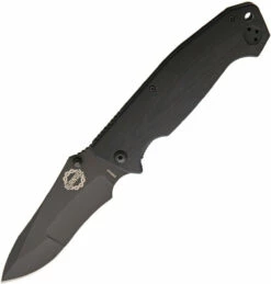 Burnside Cabrillo, 4" Black AUS-8 Plain Blade, Black G-10 Handle