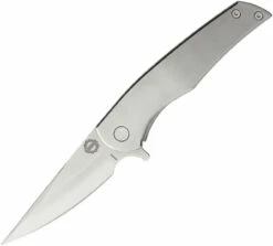 Burnside Strauss, 3.2" D2 Plain Blade, Titanium Handle