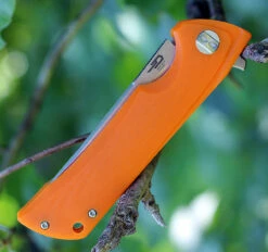 Bestech Paladin BG13C-1, 3.54" D2 Steel Stonewash Plain Blade, Orange G-10 Handle -Knifeworks Sales Shop btbg13c1.3 1 79050.1566585993