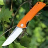 Bestech Paladin BG13C-2, 3.54" D2 Steel Black/Satin Plain Blade, Orange G-10 Handle
