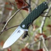 Bestech G02B Grampus, 3.5" D2 Plain Blade, OD Green G-10 Handle