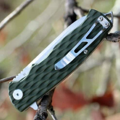 Bestech G02B Grampus, 3.5" D2 Plain Blade, OD Green G-10 Handle -Knifeworks Sales Shop btkg02b.2 93043.1566585984