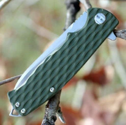 Bestech G02B Grampus, 3.5" D2 Plain Blade, OD Green G-10 Handle -Knifeworks Sales Shop btkg02b.3 68294.1566585983